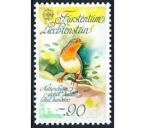 nature and environment  - Liechtenstein 1986 - 90 Rappen