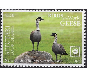 Nene Goose (Branta sandvicensis) - Aitutaki 2020 - 5.50
