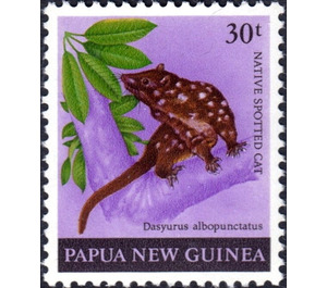 New Guinean Quoll (Dasyrus albopunctatus) - Melanesia / Papua and New Guinea / Papua New Guinea 1980 - 30