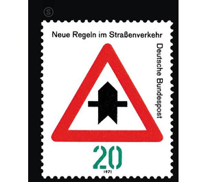 New rules in road traffic (1)  - Germany / Federal Republic of Germany 1971 - 20 Pfennig