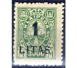 New value on Memeledition - Germany / Old German States / Memel Territory 1923 - 1