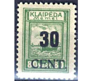 New value on Memeledition - Germany / Old German States / Memel Territory 1923 - 30