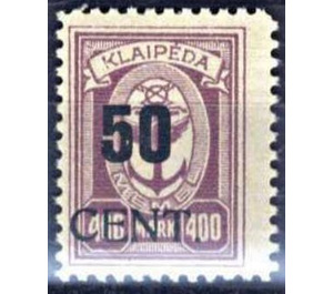 New value on Memeledition - Germany / Old German States / Memel Territory 1923 - 50