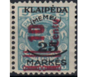 New vertical value - Germany / Old German States / Memel Territory 1923 - 10