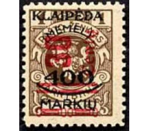 New vertical value - Germany / Old German States / Memel Territory 1923 - 30