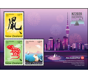 New Zealand 2020 Philatelic Exhibition : Year of Rat - New Zealand 2020