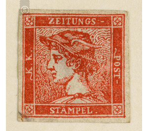 newspaper stamp  - Austria / k.u.k. monarchy / Empire Austria 1856 - 6 Kreuzer