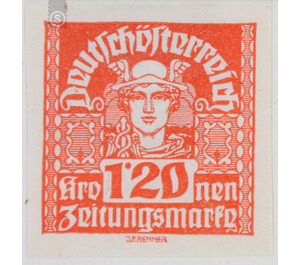 newspaper stamp  - Austria / Republic of German Austria / German-Austria 1920 - 1.20 Krone