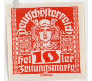 newspaper stamp  - Austria / Republic of German Austria / German-Austria 1920 - 10 Heller