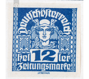newspaper stamp  - Austria / Republic of German Austria / German-Austria 1920 - 12 Heller
