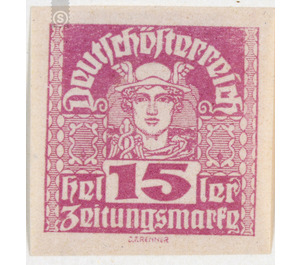 newspaper stamp  - Austria / Republic of German Austria / German-Austria 1920 - 15 Heller