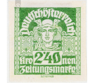 newspaper stamp  - Austria / Republic of German Austria / German-Austria 1920 - 2.40 Krone