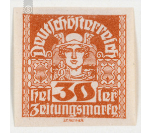 newspaper stamp  - Austria / Republic of German Austria / German-Austria 1920 - 30 Heller