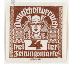 newspaper stamp  - Austria / Republic of German Austria / German-Austria 1920 - 4 Heller