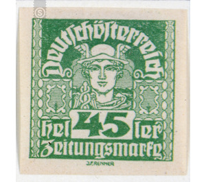 newspaper stamp  - Austria / Republic of German Austria / German-Austria 1920 - 45 Heller