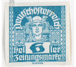 newspaper stamp  - Austria / Republic of German Austria / German-Austria 1920 - 6 Heller