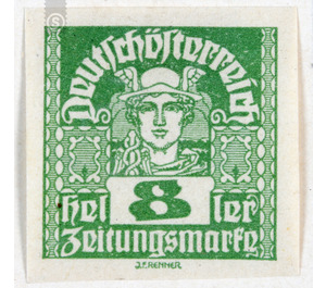 newspaper stamp  - Austria / Republic of German Austria / German-Austria 1920 - 8 Heller