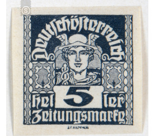 newspaper stamp  - Austria / Republic of German Austria / German-Austria 1920 - 8 Heller