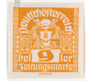 newspaper stamp  - Austria / Republic of German Austria / German-Austria 1920 - 9 Heller