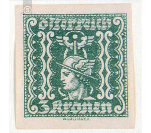 Newspaper Stamps  - Austria / Republic of German Austria / German-Austria 1922 - 3 Krone