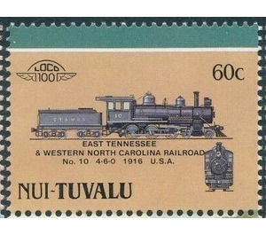 No 10 4-6-0 1916 - Polynesia / Tuvalu, Nui 1988