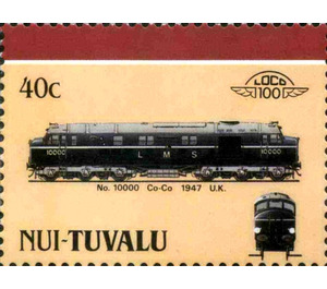 No. 10000 Co-Co 1947 UK - Polynesia / Tuvalu, Nui 1987