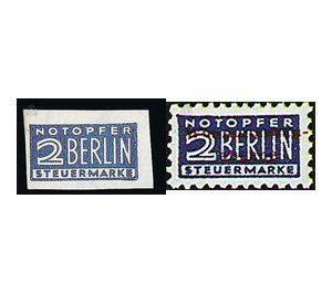 Notopfer Berlin - compulsory surtax stamp  - Germany / Western occupation zones / Württemberg-Hohenzollern 1949 Set