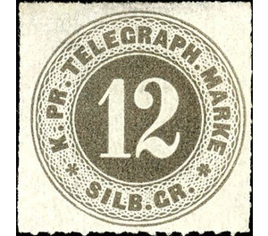 Number in double circle - Germany / Prussia 1864 - 12