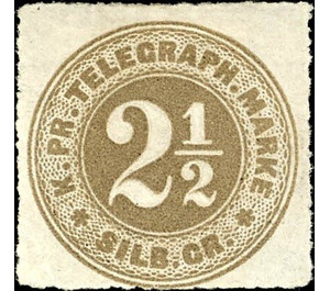 Number in double circle - Germany / Prussia 1867