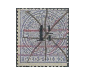 Number on rosette - Germany / Old German States / North German Confederation 1869