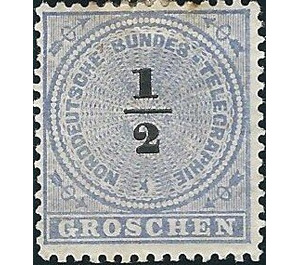 Number on rosette - Germany / Old German States / North German Confederation 1869