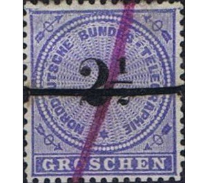 Number on rosette - Germany / Old German States / North German Confederation 1869