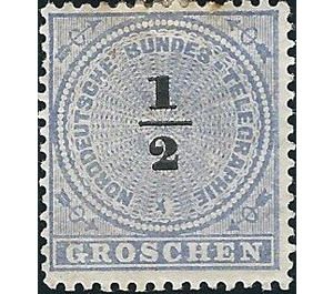 Number on rosette - Germany / Old German States / North German Confederation 1869