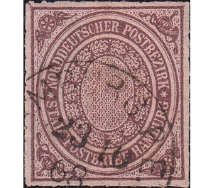 Numeral in circle - Germany / Old German States / North German Confederation 1868