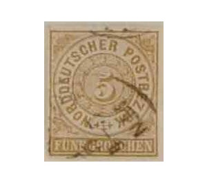 Numeral in circle - Germany / Old German States / North German Confederation 1868 - 5