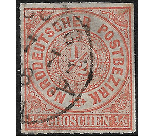 Numeral in circle - Germany / Old German States / North German Confederation 1868