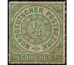 Numeral in circle - Germany / Old German States / North German Confederation 1868