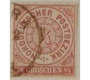 Numeral in circle - Germany / Old German States / North German Confederation 1868