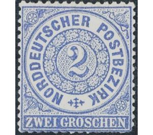 Numeral in circle - Germany / Old German States / North German Confederation 1869 - 2