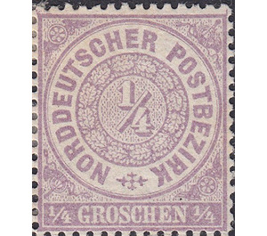 Numeral in circle - Germany / Old German States / North German Confederation 1869
