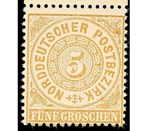 Numeral in circle - Germany / Old German States / North German Confederation 1869 - 5