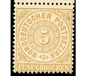 Numeral in circle - Germany / Old German States / North German Confederation 1869 - 5