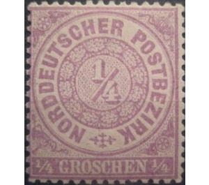 Numeral in circle - Germany / Old German States / North German Confederation 1869