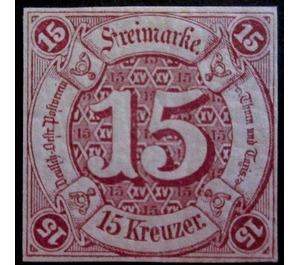 Numeral in Circle - Germany / Old German States / Thurn und Taxis 1859 - 15