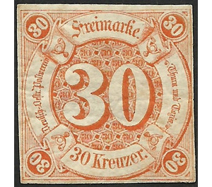 Numeral in Circle - Germany / Old German States / Thurn und Taxis 1859 - 30