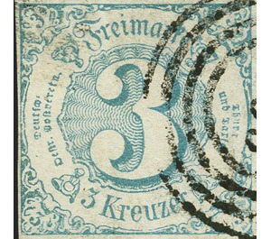 Numeral in Circle - Germany / Old German States / Thurn und Taxis 1860 - 3