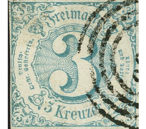 Numeral in Circle - Germany / Old German States / Thurn und Taxis 1860 - 3