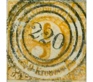 Numeral in Circle - Germany / Old German States / Thurn und Taxis 1860 - 9