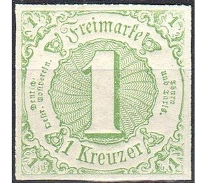 Numeral in circle - Germany / Old German States / Thurn und Taxis 1865 - 1