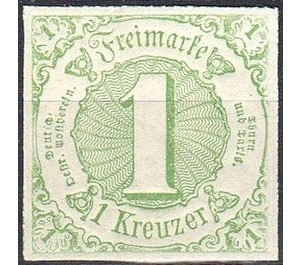 Numeral in circle - Germany / Old German States / Thurn und Taxis 1865 - 1